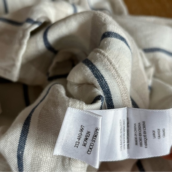 Rails Rowen lightweight linen striped jacket SZ Large - Picture 10 of 10